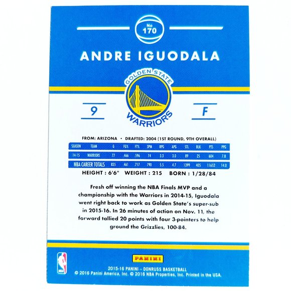 Golden State Warriors (Andre Iguodala) - BKBL [10_AI1] - Picture 3 of 3